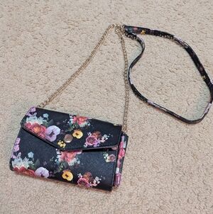 Floral Crossbody Clutch Wallet Purse